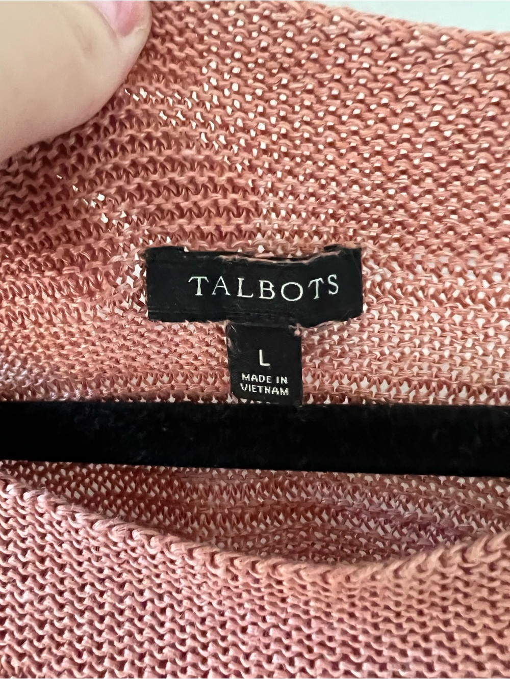 Talbots Dusty Rose/Coral Short-Sleeve Knit Top - Picture 2 of 4